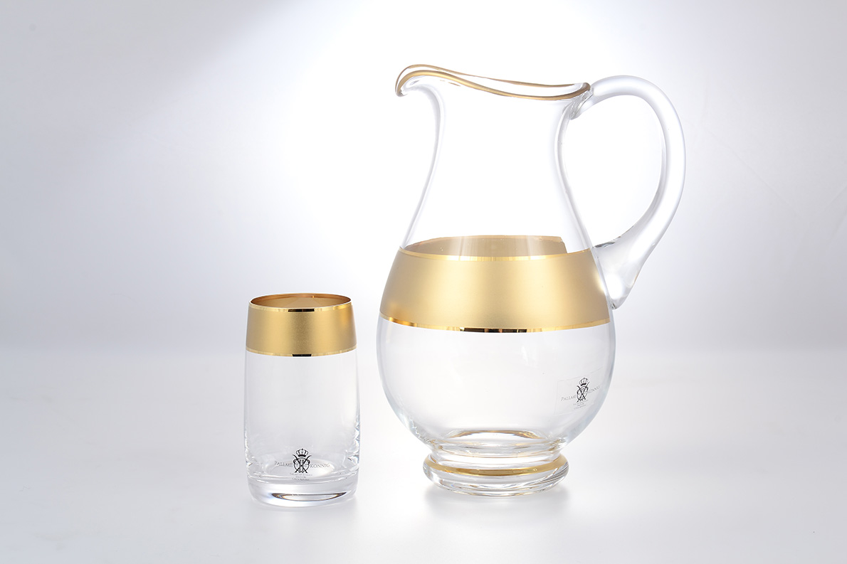 Набор AS Crystal Матовая полоса 7 предметов, графин и стаканы (6 шт)