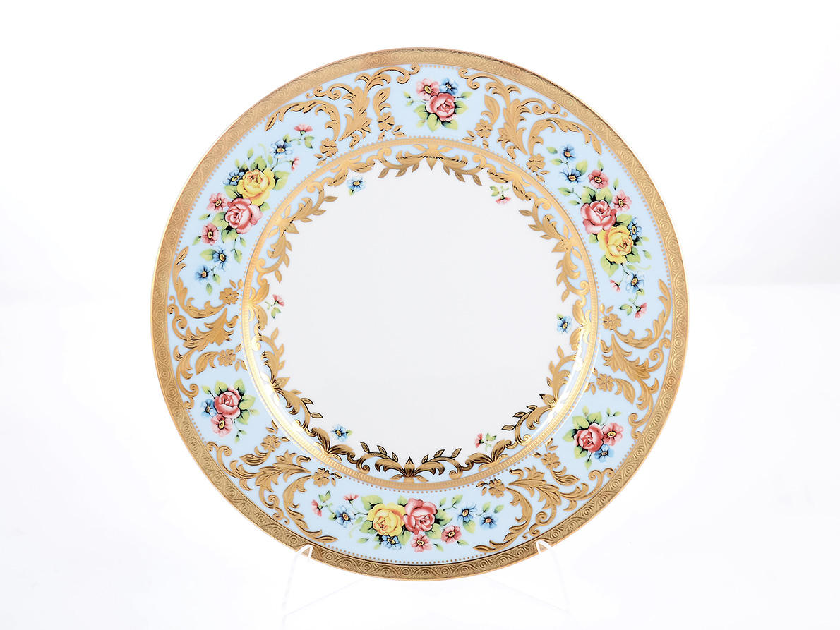 Набор тарелок Falkenporzellan Vienna blue gold 28,5см(6 шт)