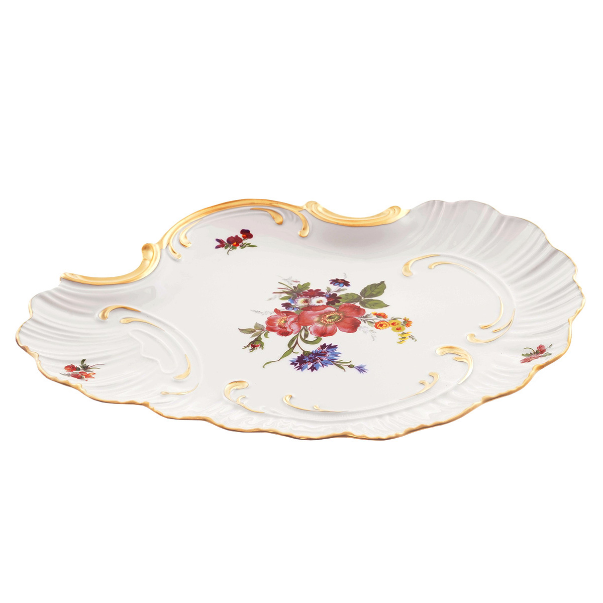 Поднос Queen's Crown Мейсенский букет