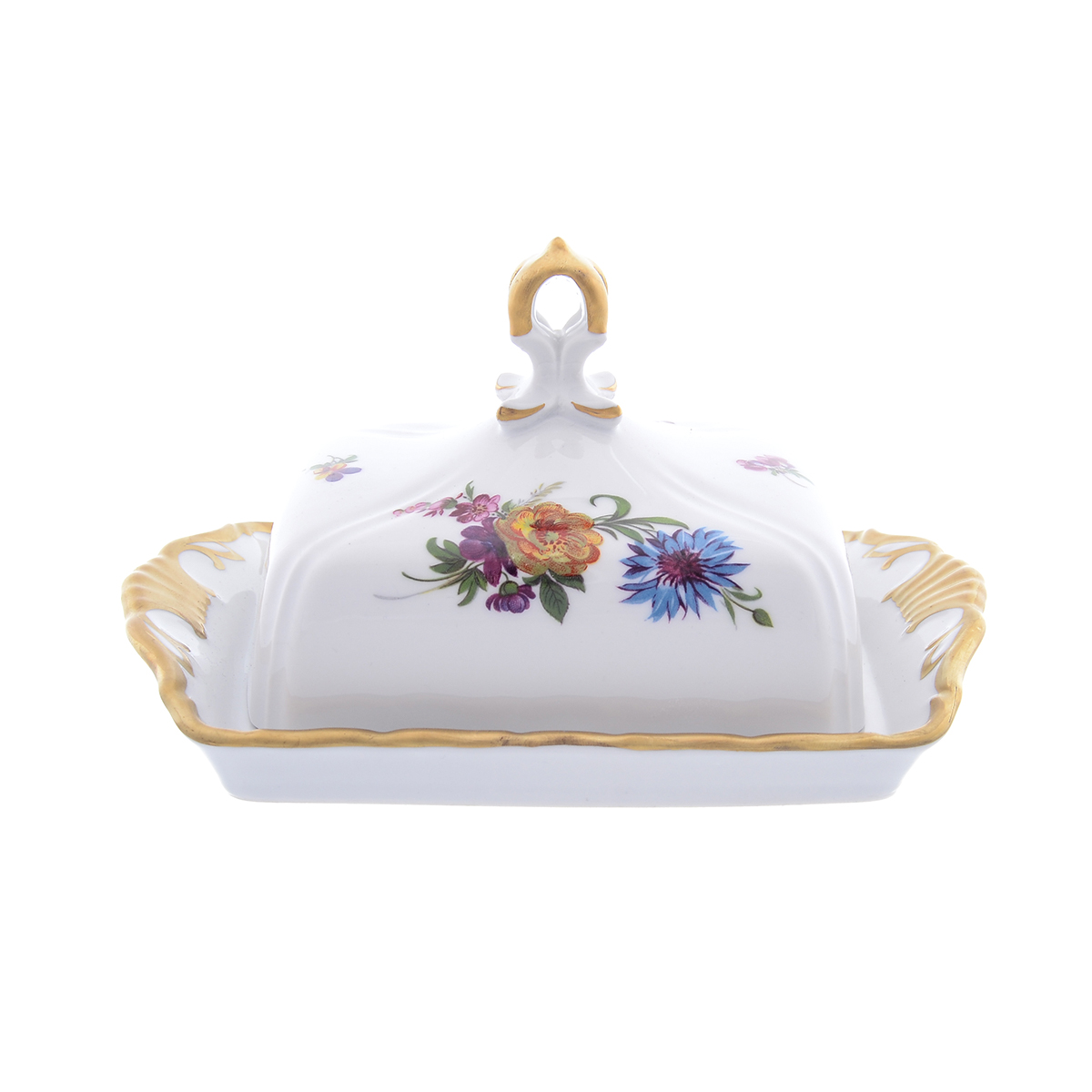 Масленка Queen's Crown Мейсенский букет