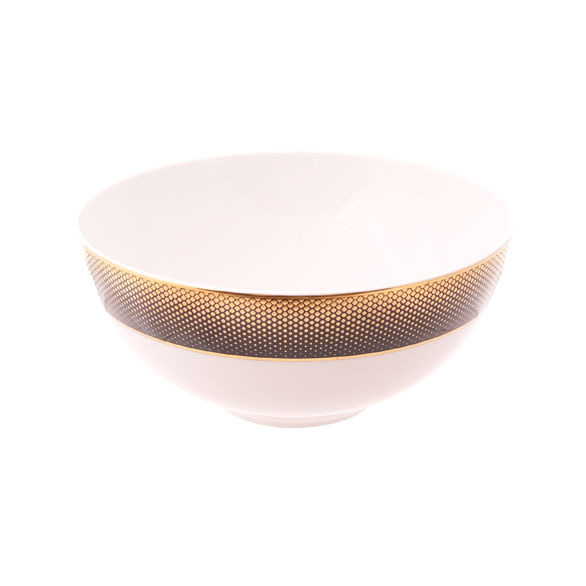 Салатник Falkenporzellan Deluxe Shape - Rio Black Gold 21 см