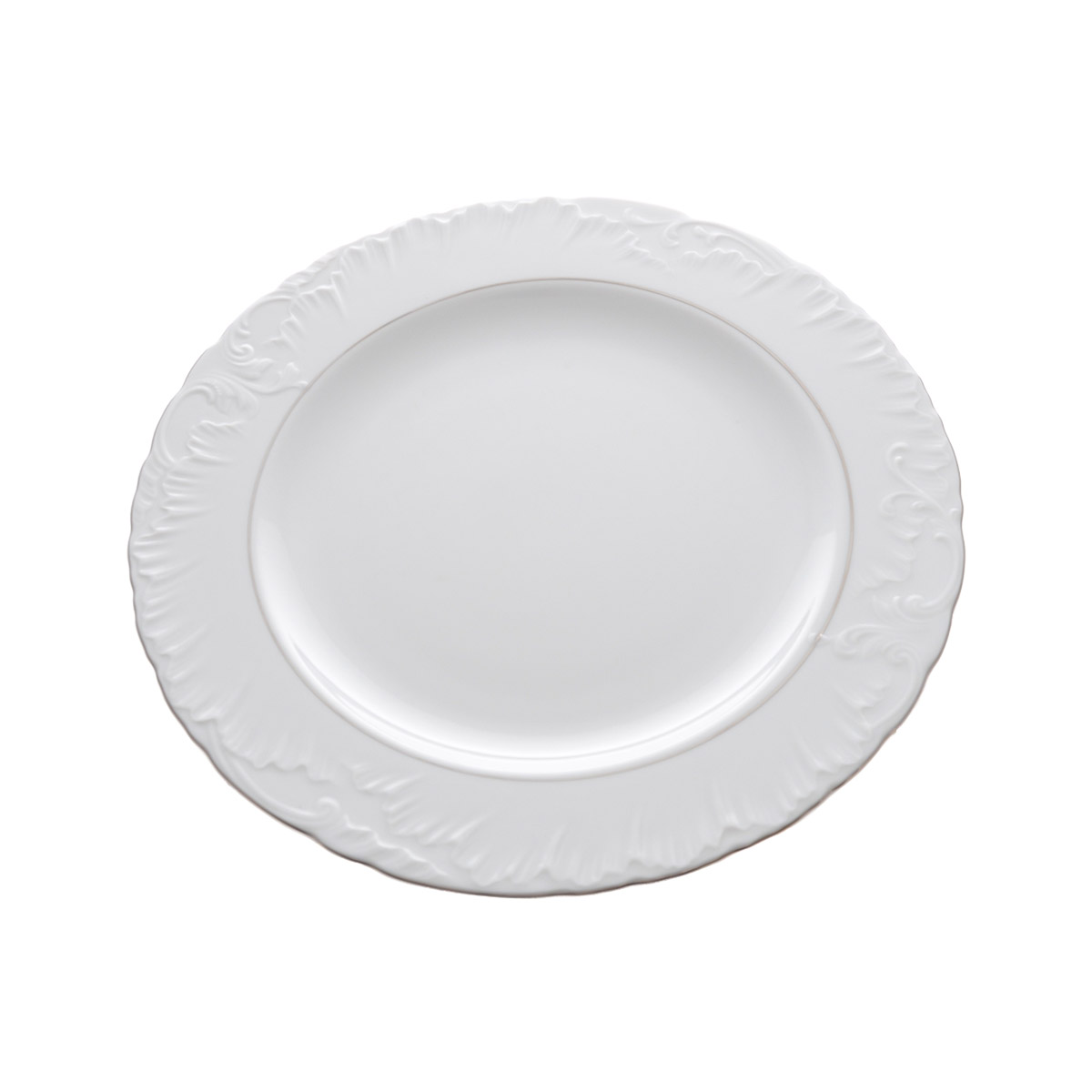 Блюдо круглое Repast Rococo с платин.полос.32 см