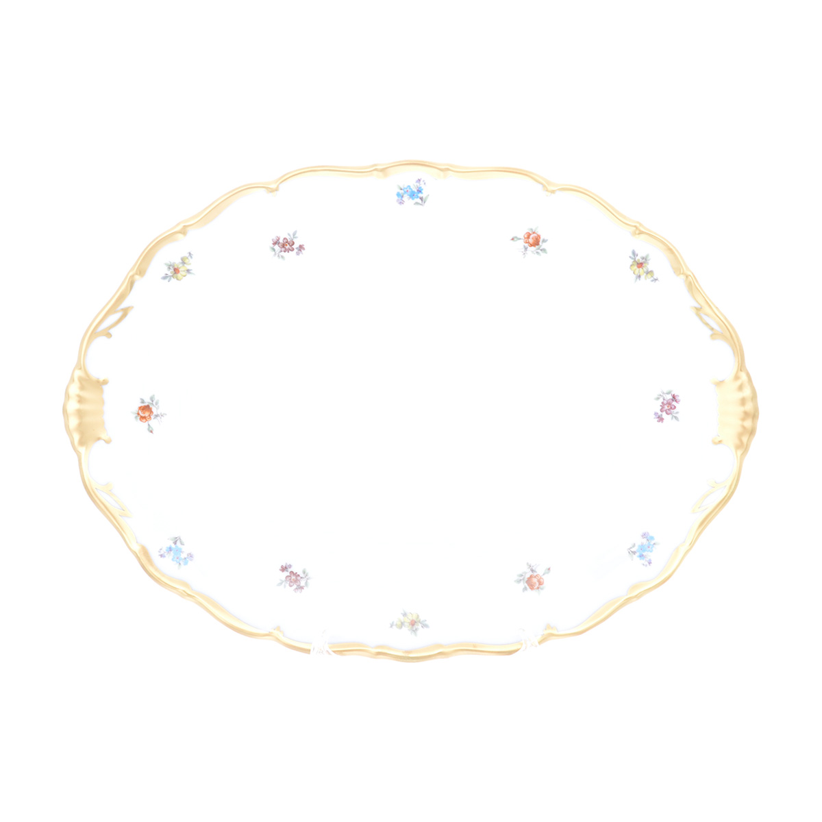 Блюдо овальное Queen's Crown Мелкие цветы 36 см