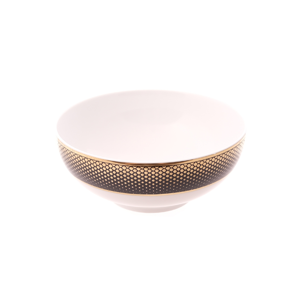 Набор салатников Falkenporzellan Deluxe Shape - Rio Black Gold 13 см (6 шт)