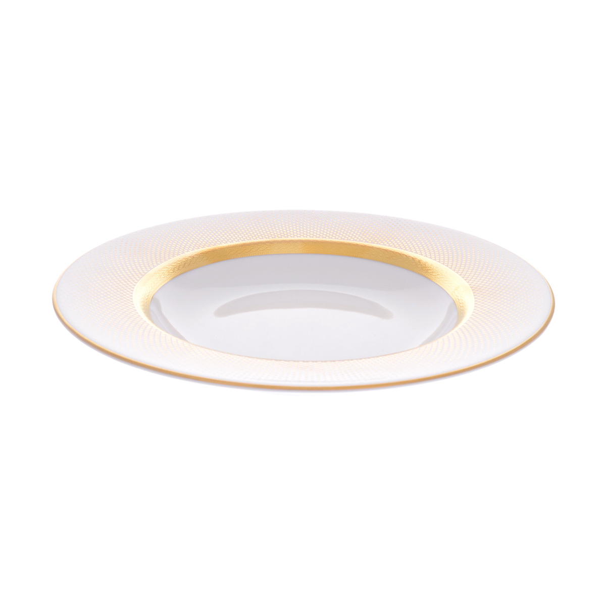 Набор глубоких тарелок 22,5 см Rio white gold (6 шт)