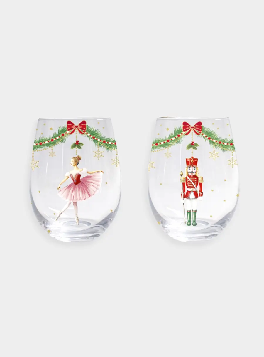 Стакан для вина, 2 штуки, 500 мл, стекло, Magie de Noel 1