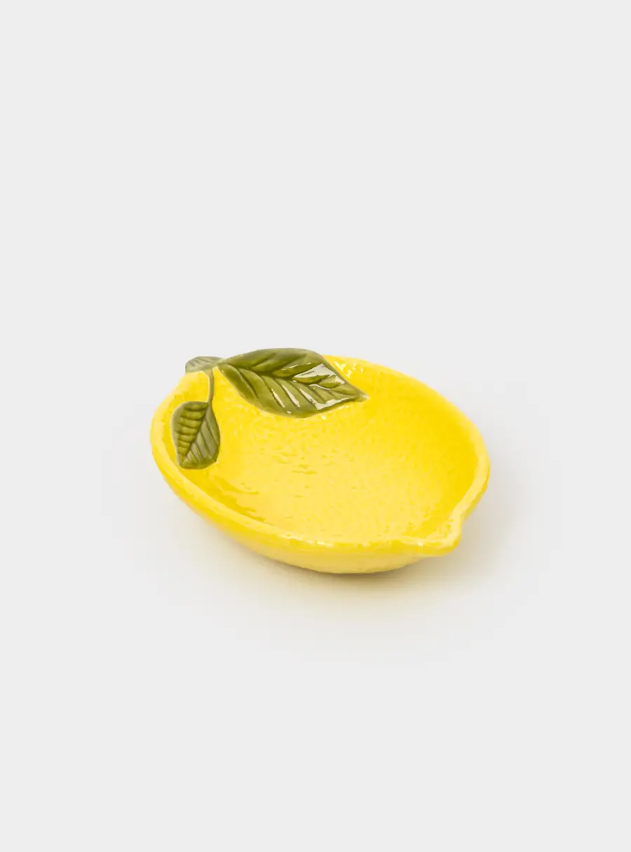 Пиала, 16х11 см, фарфор P, желтая, Лимон, Lemon 1