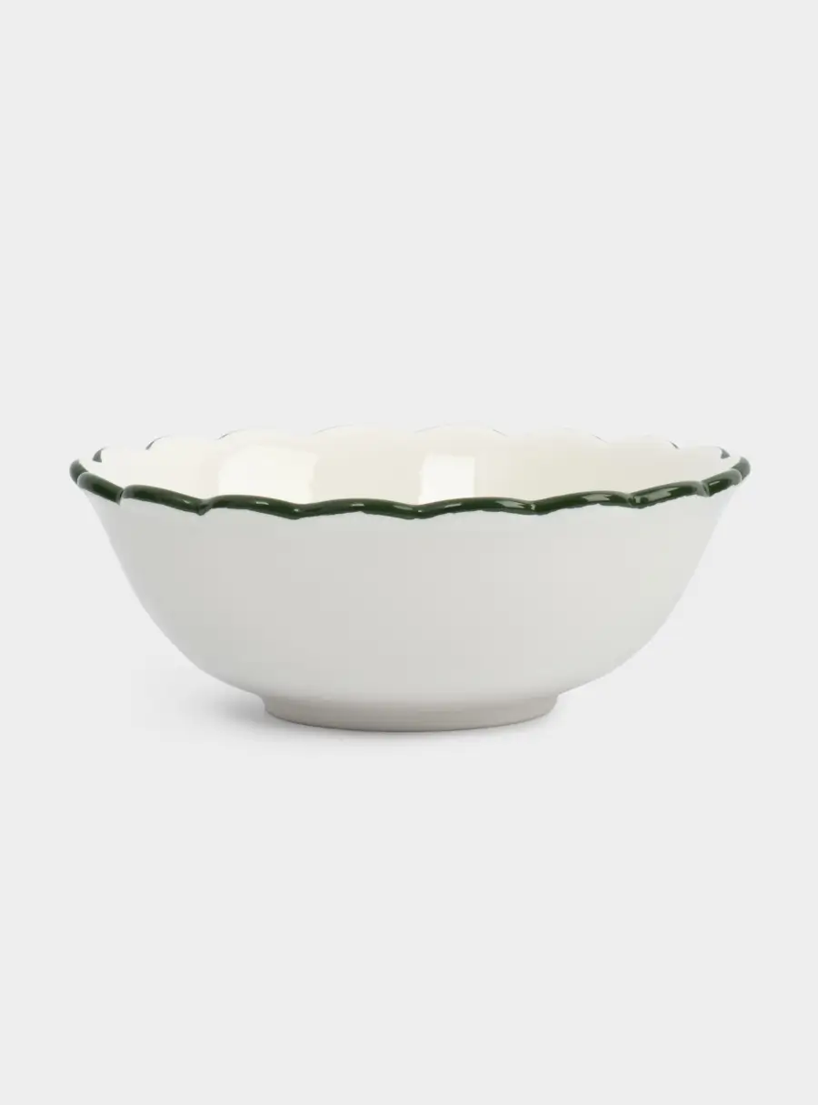 Салатник, 20х8 см, 1,2 л, керамика D, зеленый, Лошадка у елки, Festival 1