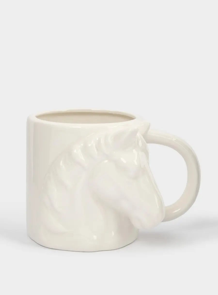 Кружка, 500 мл, фарфор P, белая, Конь, Horse 1