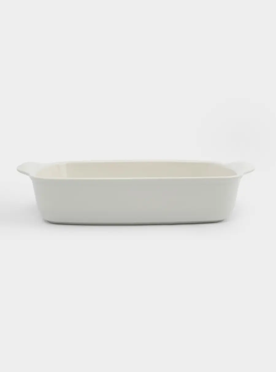 Форма для запекания, 29х22 см, керамика, прямоугольная, молочная, Baker 1