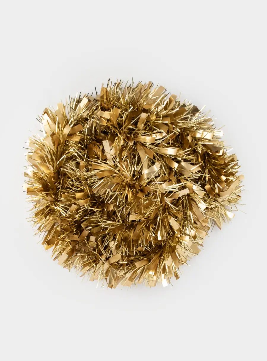 Гирлянда декоративная, 2 м, мишура, шампань, New year 1