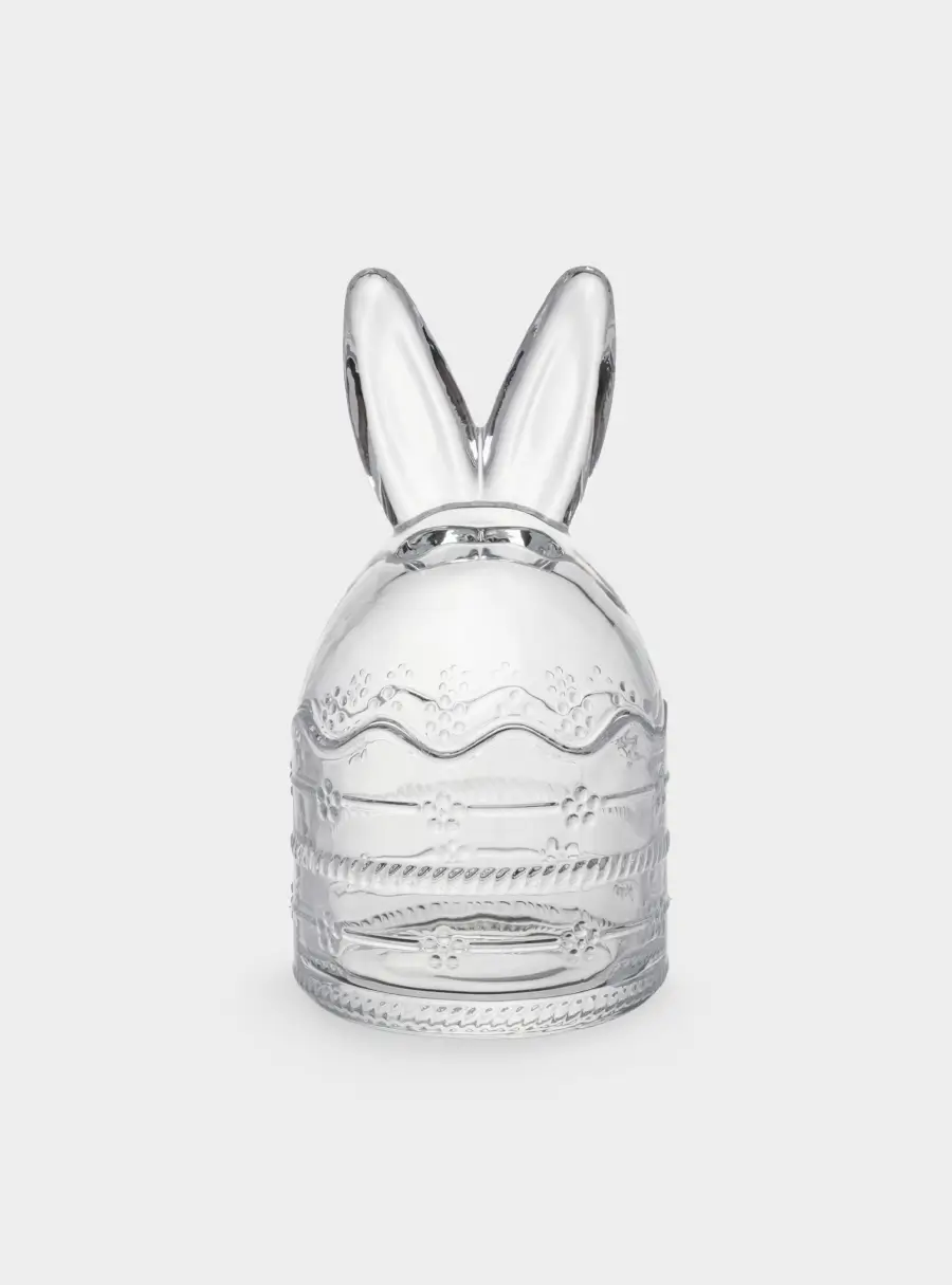 Емкость для хранения, 20х10 см, 350 мл, стекло, Уши кролика, Golden Easter 1