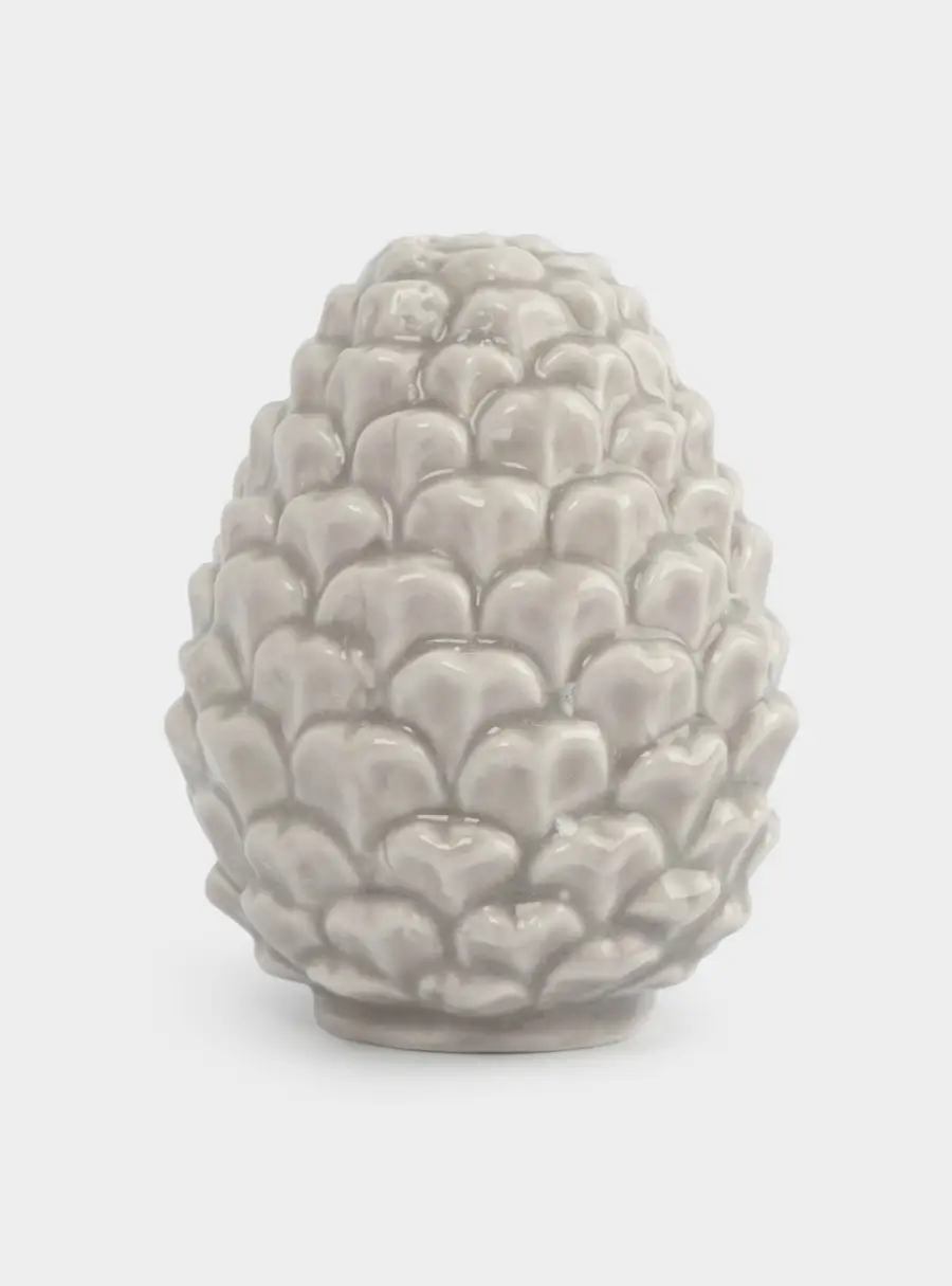Емкость для соли или перца, 7 см, фарфор P, бежево-молочная, Шишка, Pinecone 1