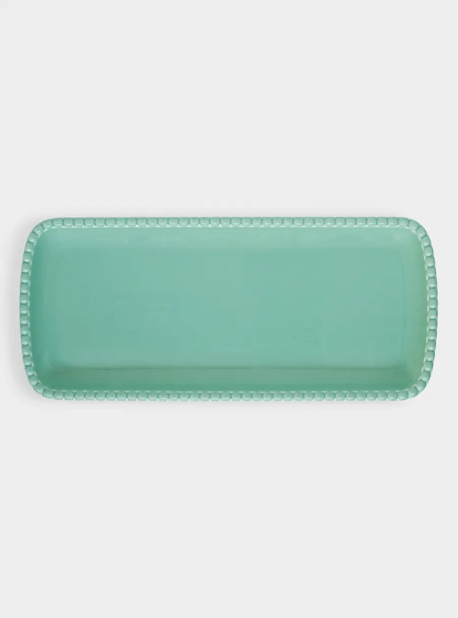 Блюдо, 36x16 см, прямоугольное, морская волна, Tiffany 1