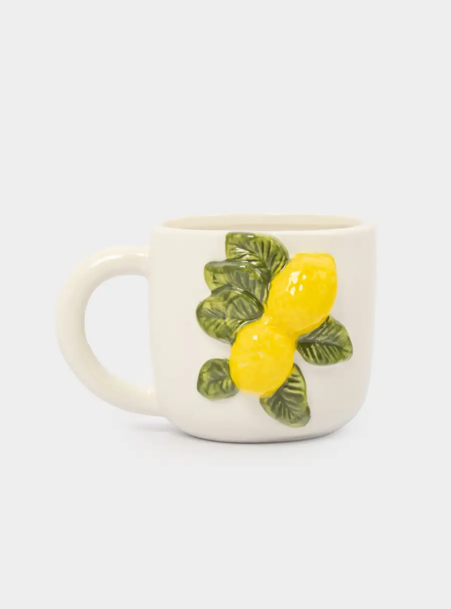Кружка, 450 мл, фарфор P, молочная, Лимоны, Limoncello 1