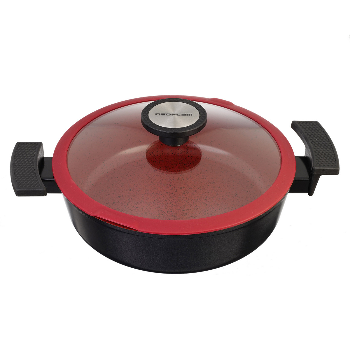 Жаровня со стеклянной крышкой Neoflam De Chef 2,7 л, 24 см (индукция) 2