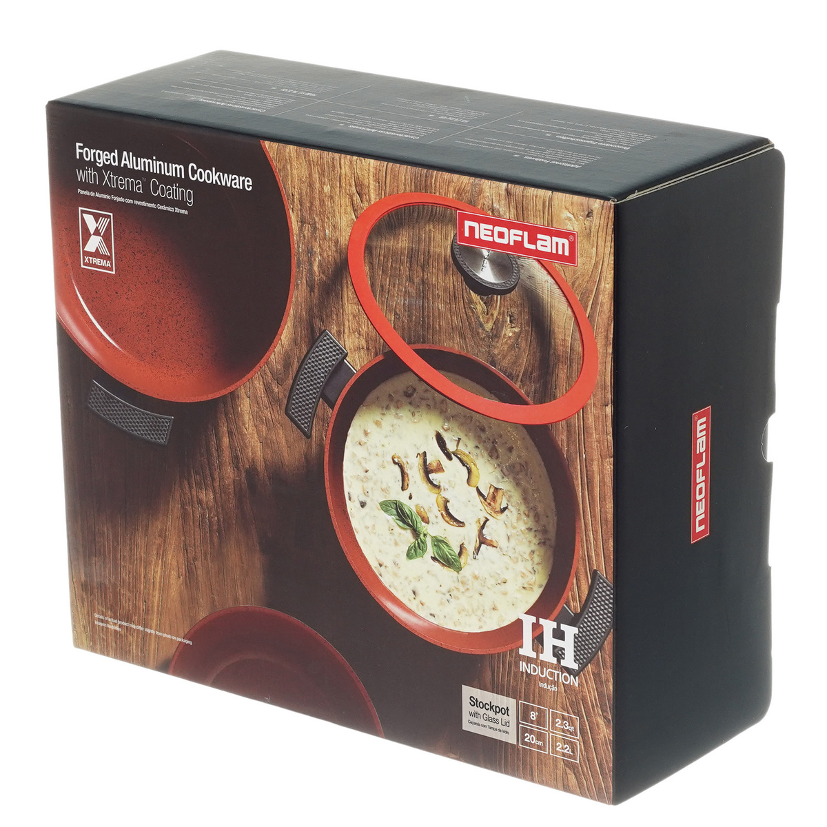 Кастрюля со стеклянной крышкой Neoflam De Chef 2,2 л, 20 см (индукция) 8