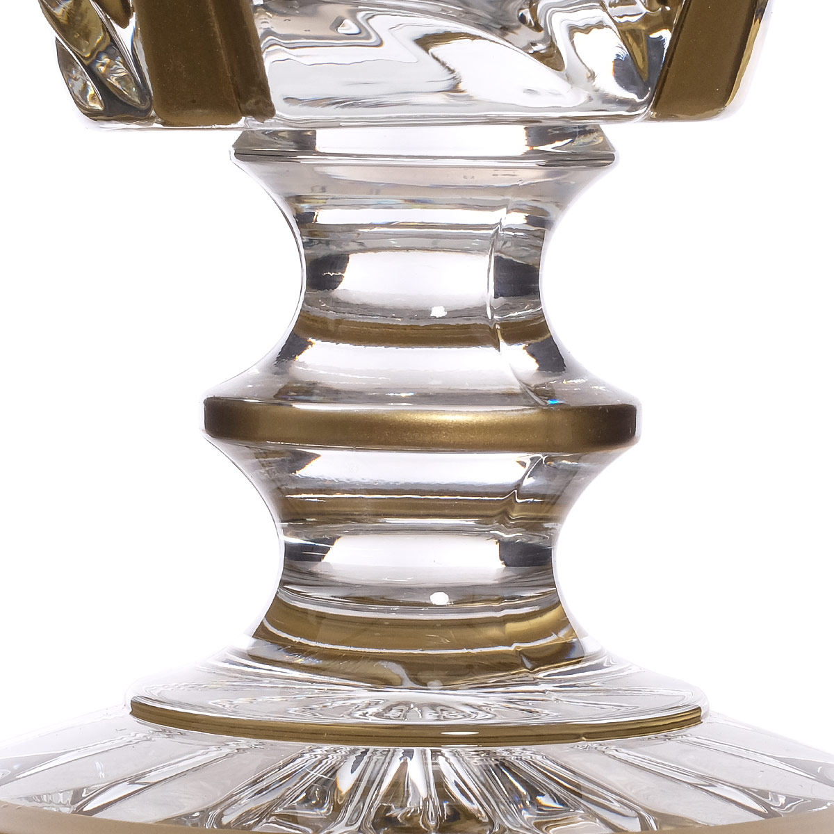 Конфетница Bohemia Max Crystal матовое Золото 13см 3