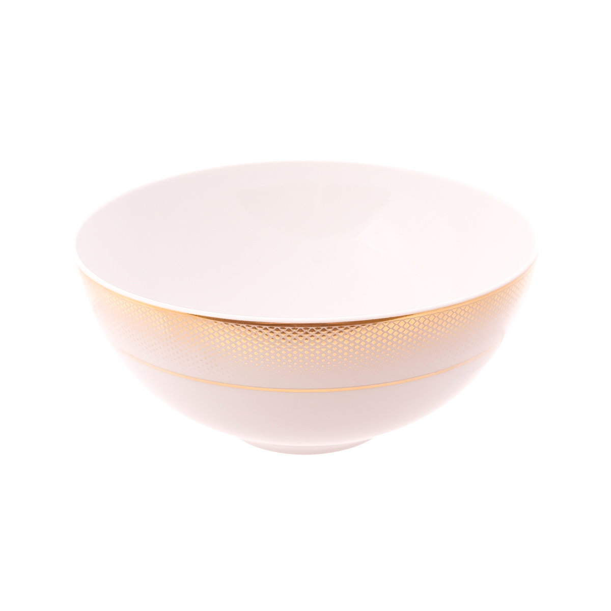 Салатник Falkenporzellan Deluxe Shape - Rio White Gold Gold 21 см 1