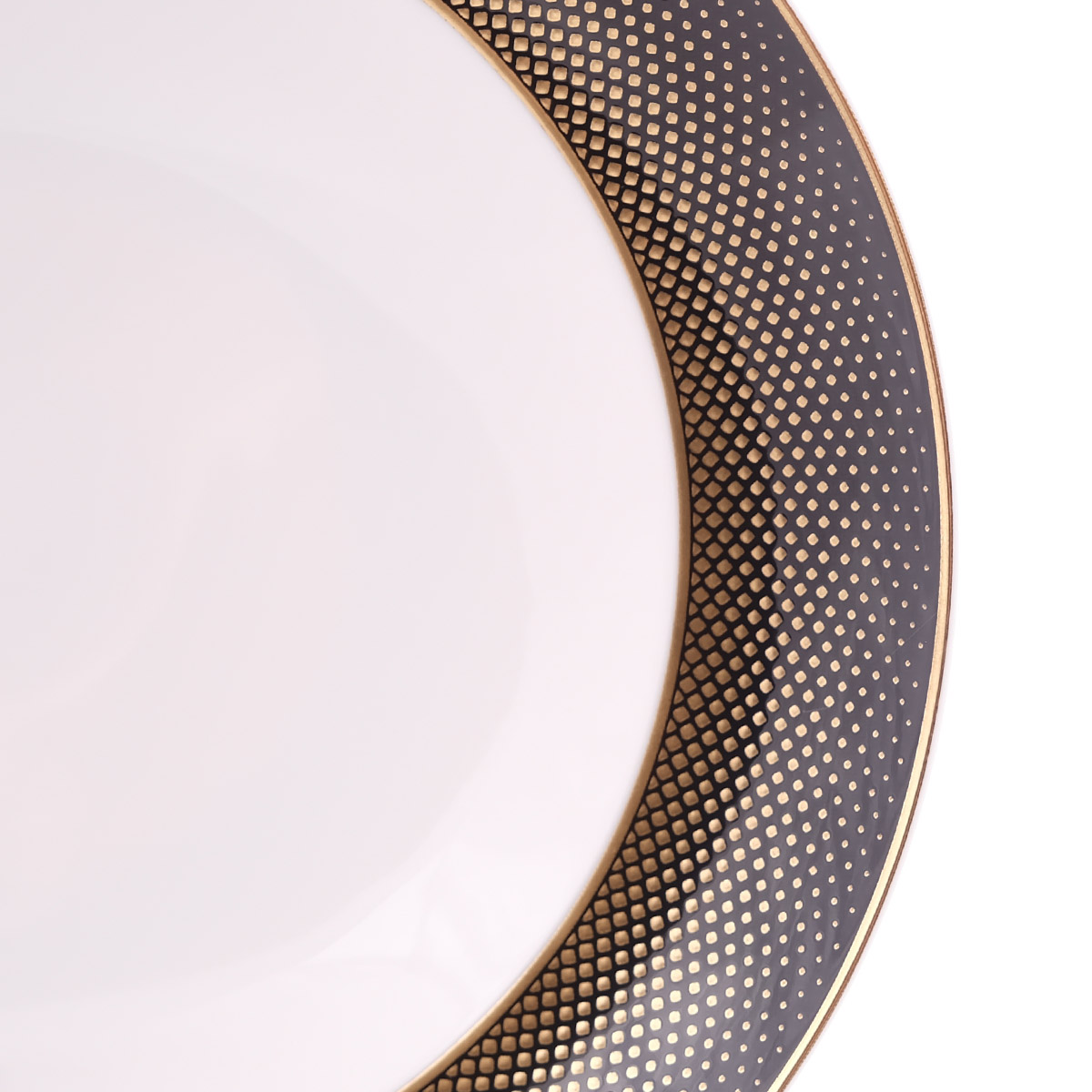 Набор глубоких тарелок Falkenporzellan Deluxe Shape - Rio Black Gold 23,5 см (6 шт) 2