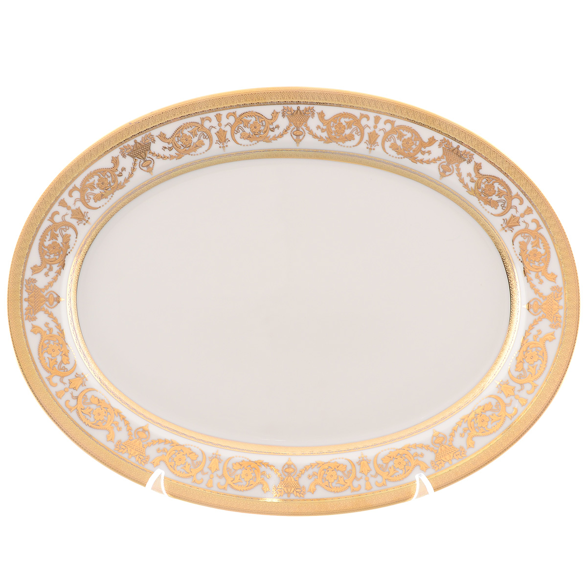 Блюдо овальное Falkenporzellan Imperial Cream Gold 36 см