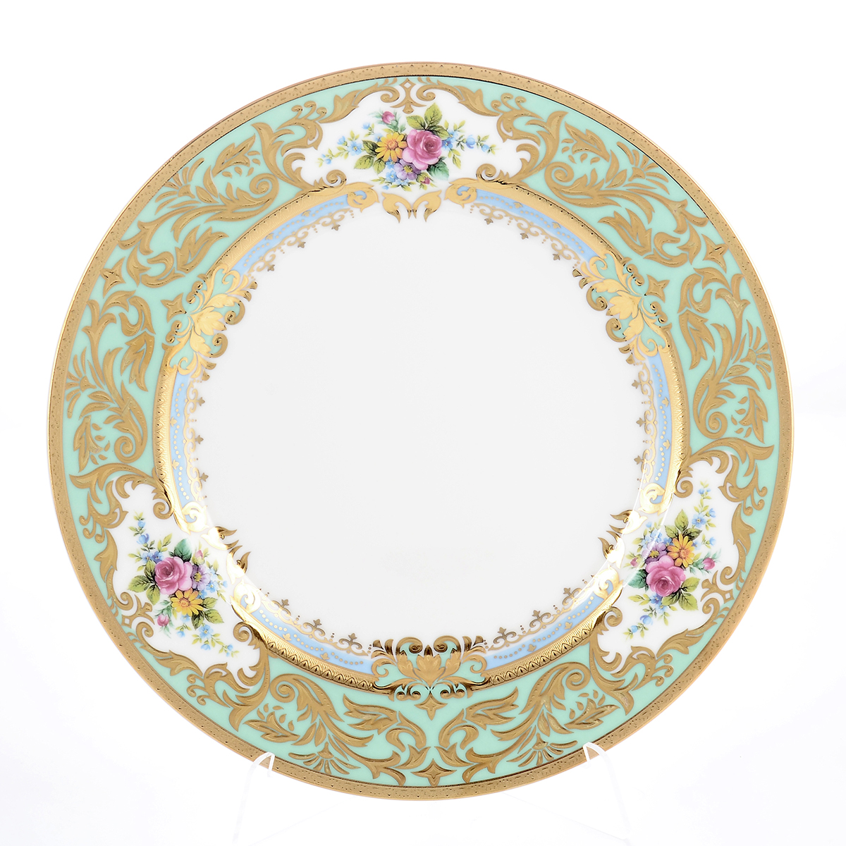 Набор тарелок Falkenporzellan Opal Seladon Gold 17 см(6 шт)