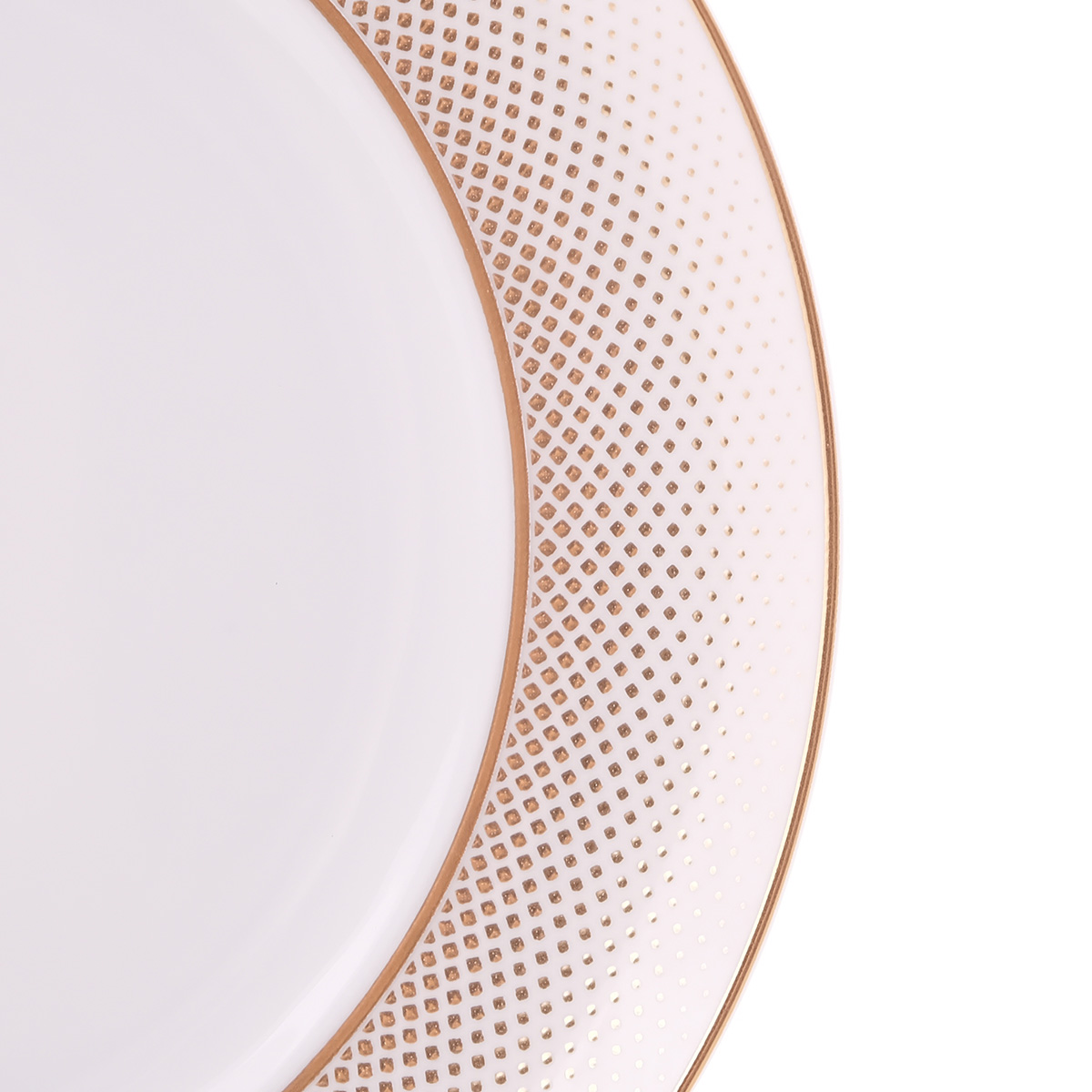 Набор тарелок Falkenporzellan Deluxe Shape - Rio White Gold 22,5 см (6 шт) 2