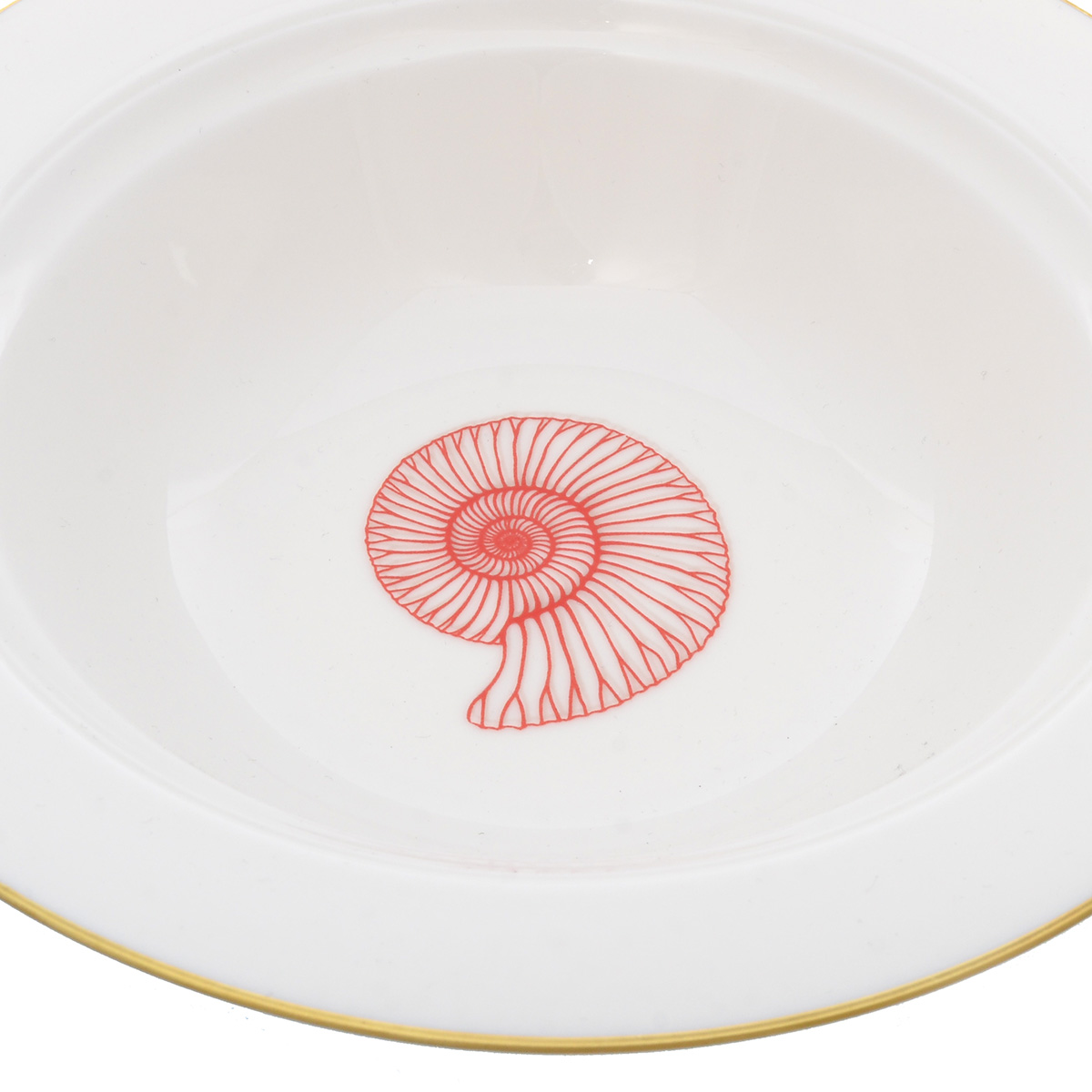 Набор салатниц Falkenporzellan Corallo Red Gold 21,5 см (6 шт) 2