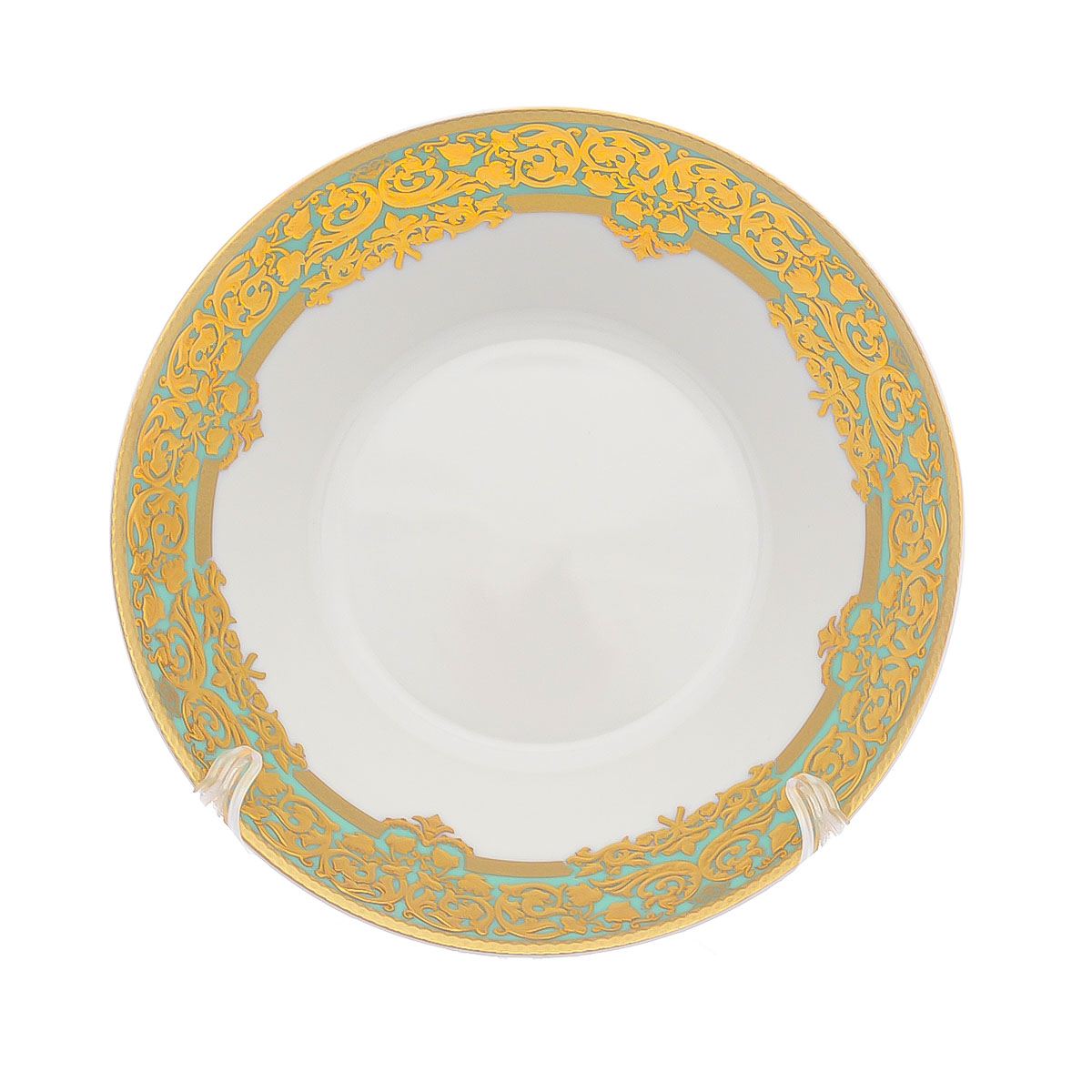 Набор салатниц Falkenporzellan Natalia seladon gold 18см(6 шт) 5