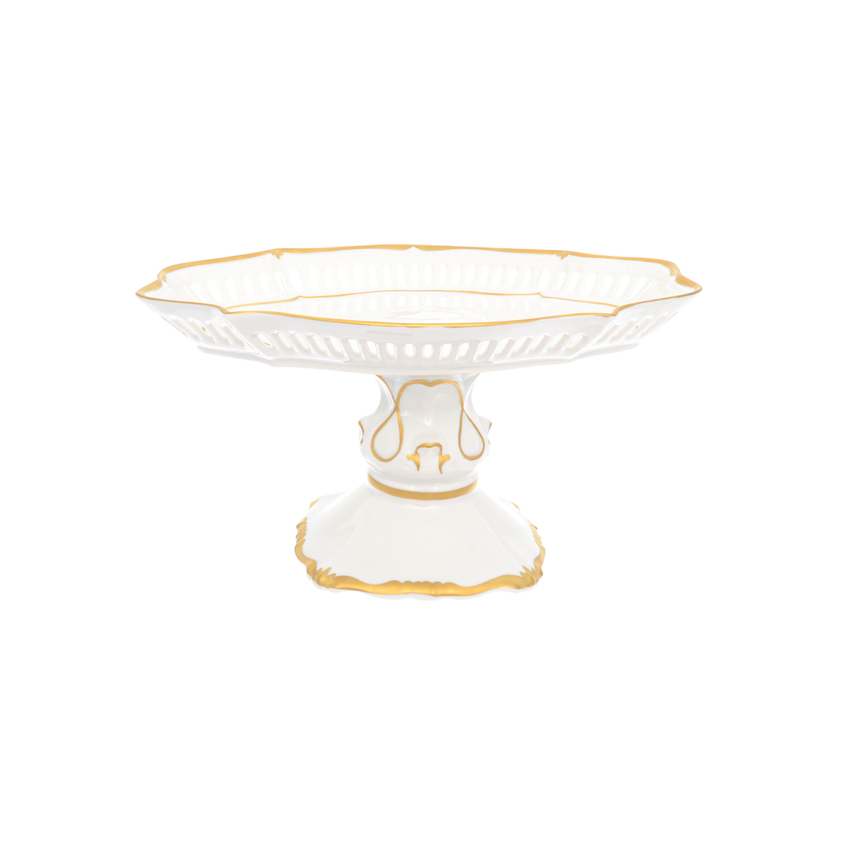 Фруктовница с прорезями на ножке Queen's Crown Prestige 27 см 1