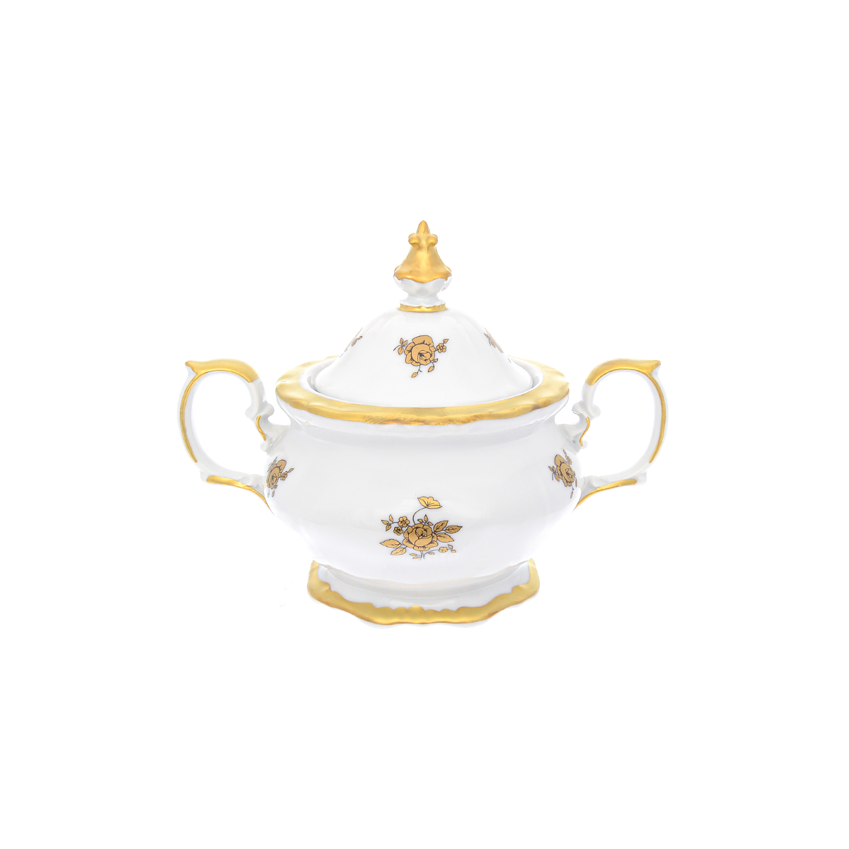 Чайный сервиз Queen's Crown Золотая роза 15 предметов 6