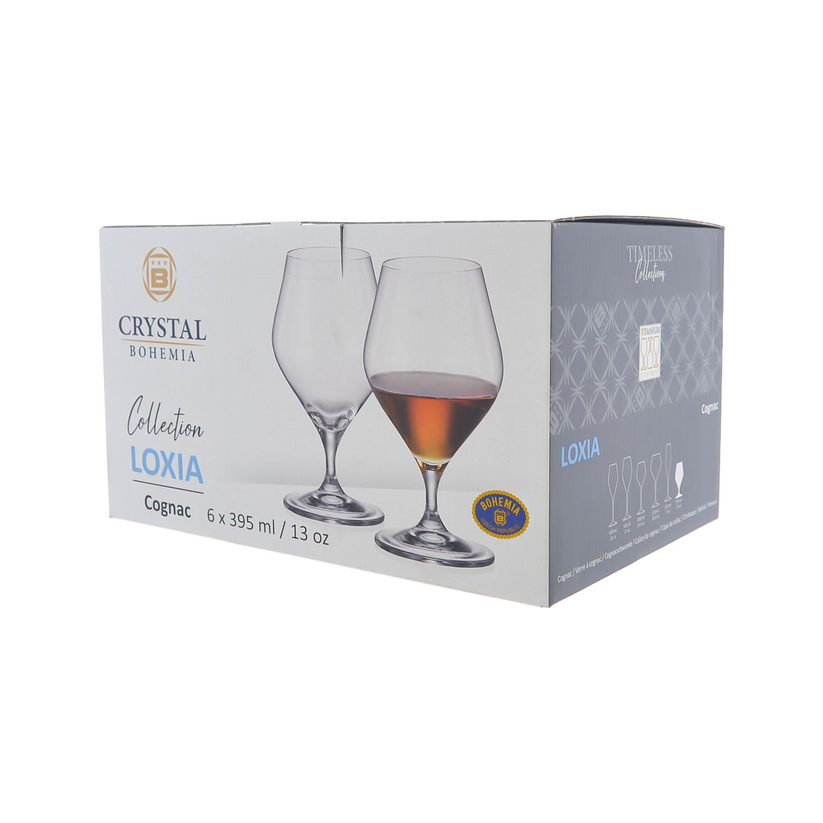 Набор бокалов для пива Crystalite Bohemia LOXIA 395 мл (6 шт) 2