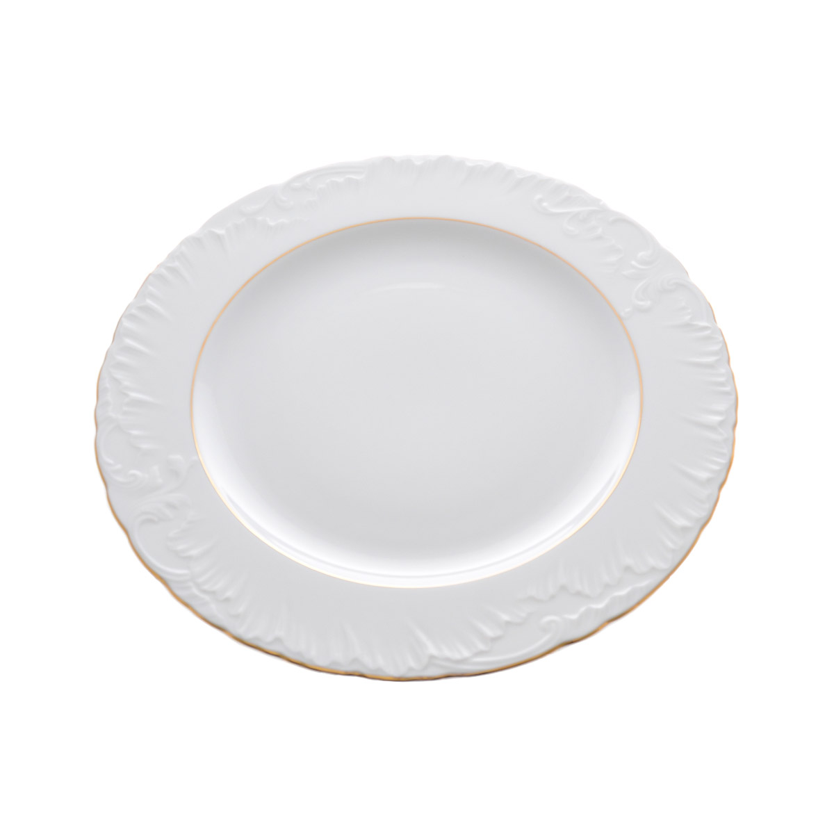 Блюдо круглое Repast Rococo с золот.полос.32 см 1