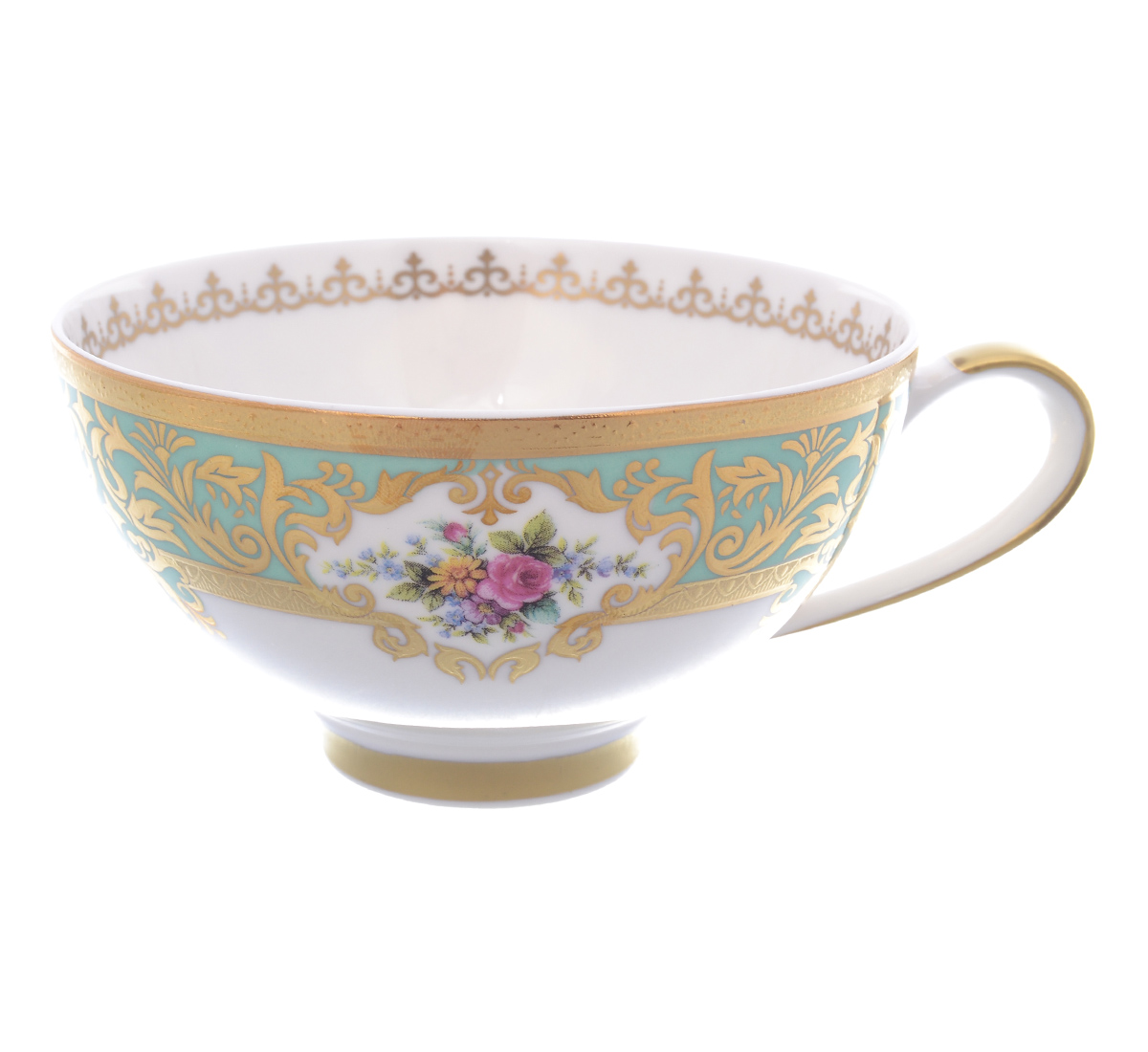 Набор чайных пар Falkenporzellan Opal Seladon Gold (6 пар) 3