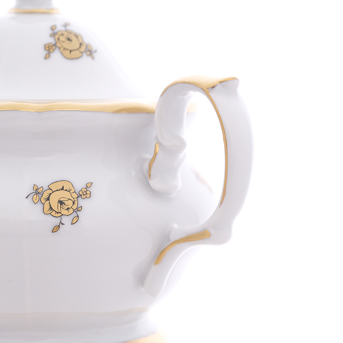 Сахарница Queen's Crown Золотая роза 400 мл 2