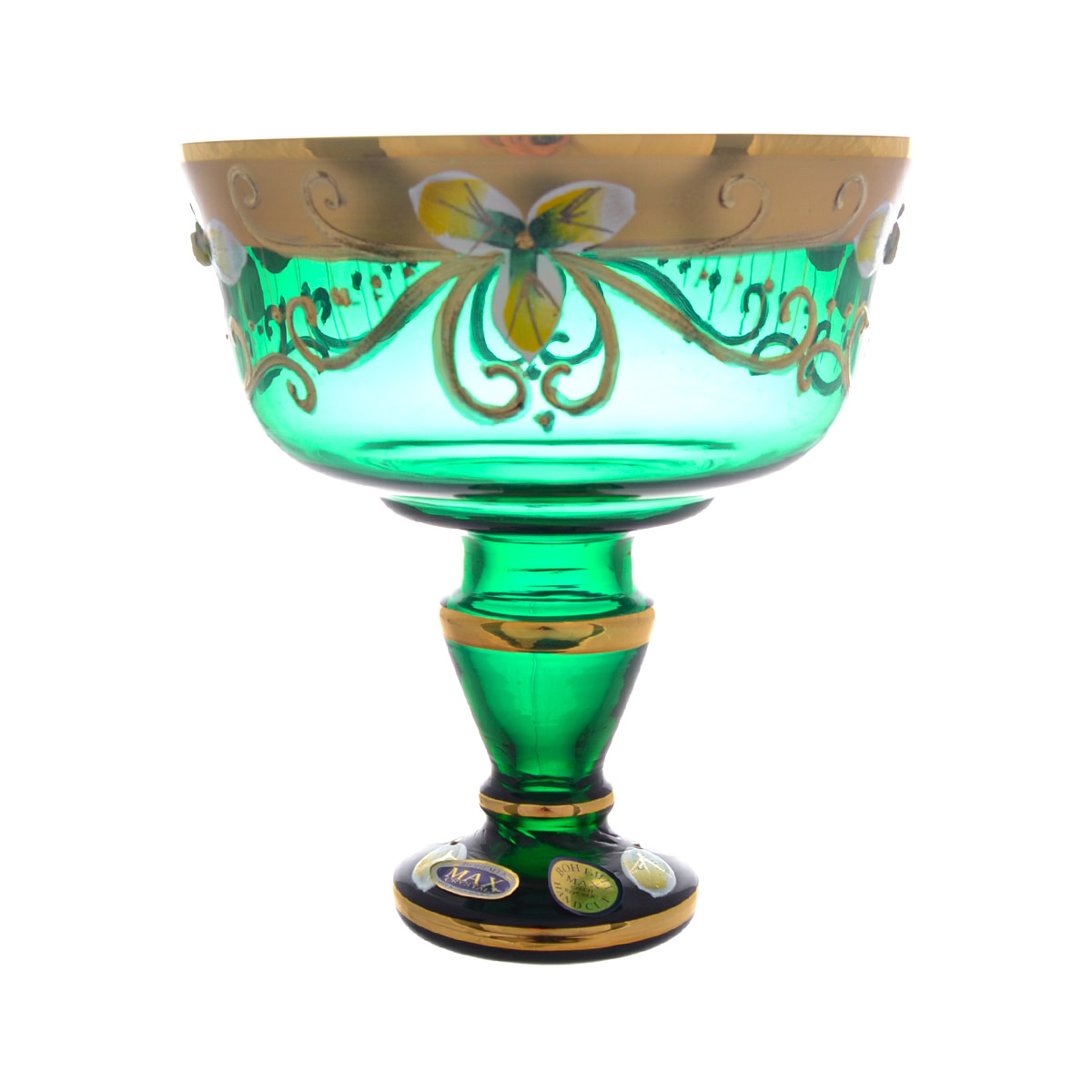 Конфетница Зеленая Bohemia Star Crystal 13 см 1