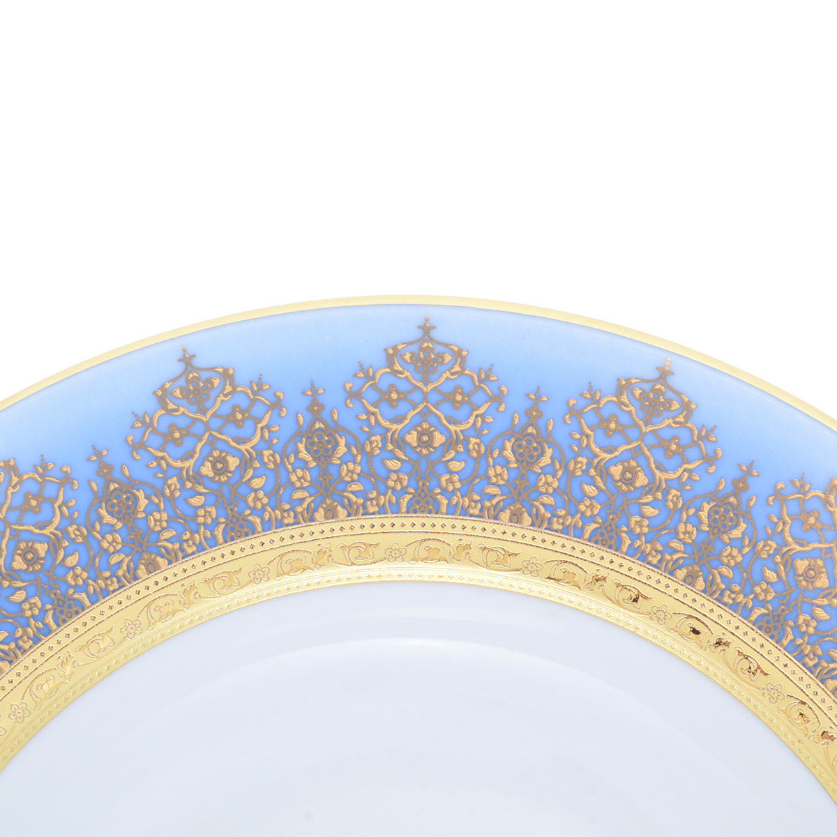 Набор глубоких тарелок Falkenporzellan Constanza Marakesh Blue Gold 22,5 см (6шт) 3