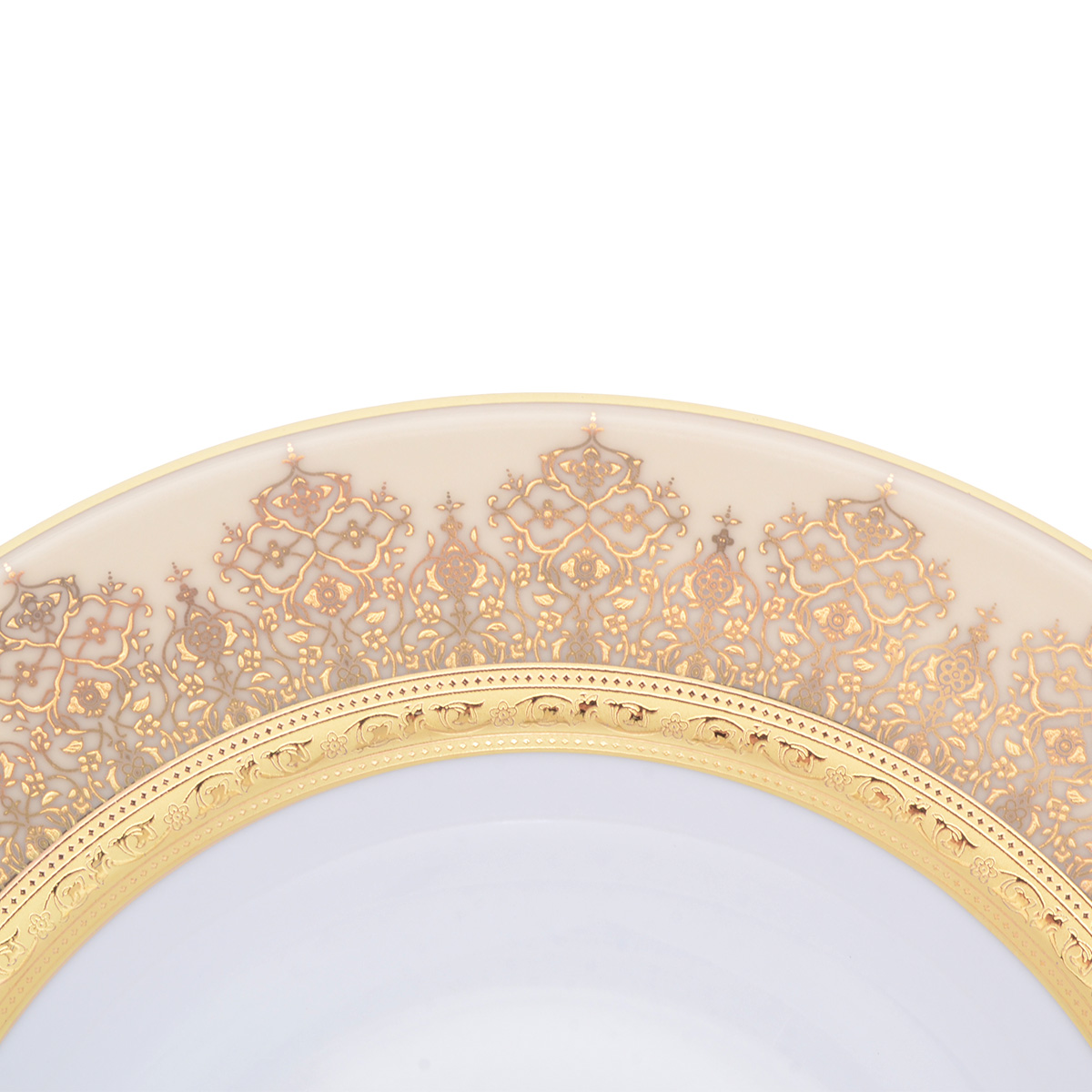 Набор глубоких тарелок Falkenporzellan Constanza Marakesh Cream Gold 22.5 см (6шт) 3