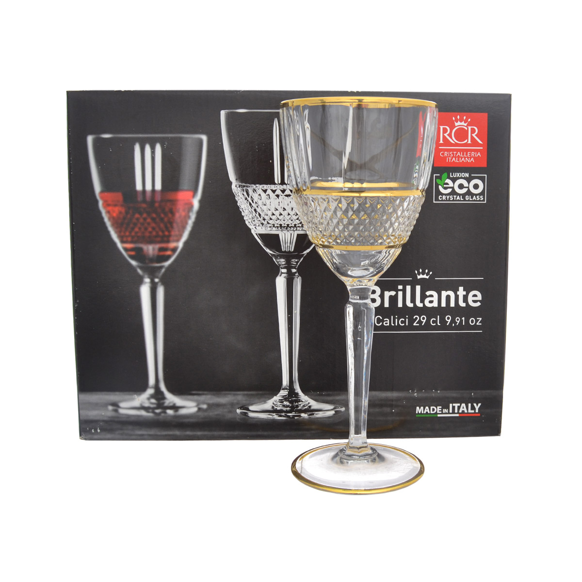 Набор бокалов Brillante Gold 290мл (6 шт) 3