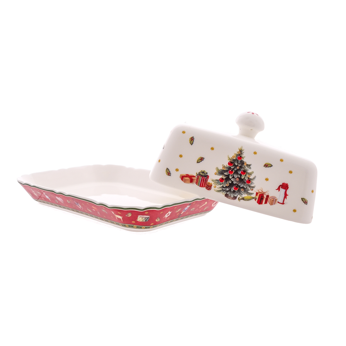 Маслёнка Repast Bordo 17*12*2.6 см крышка 13.8*8.8*7.4 см 3