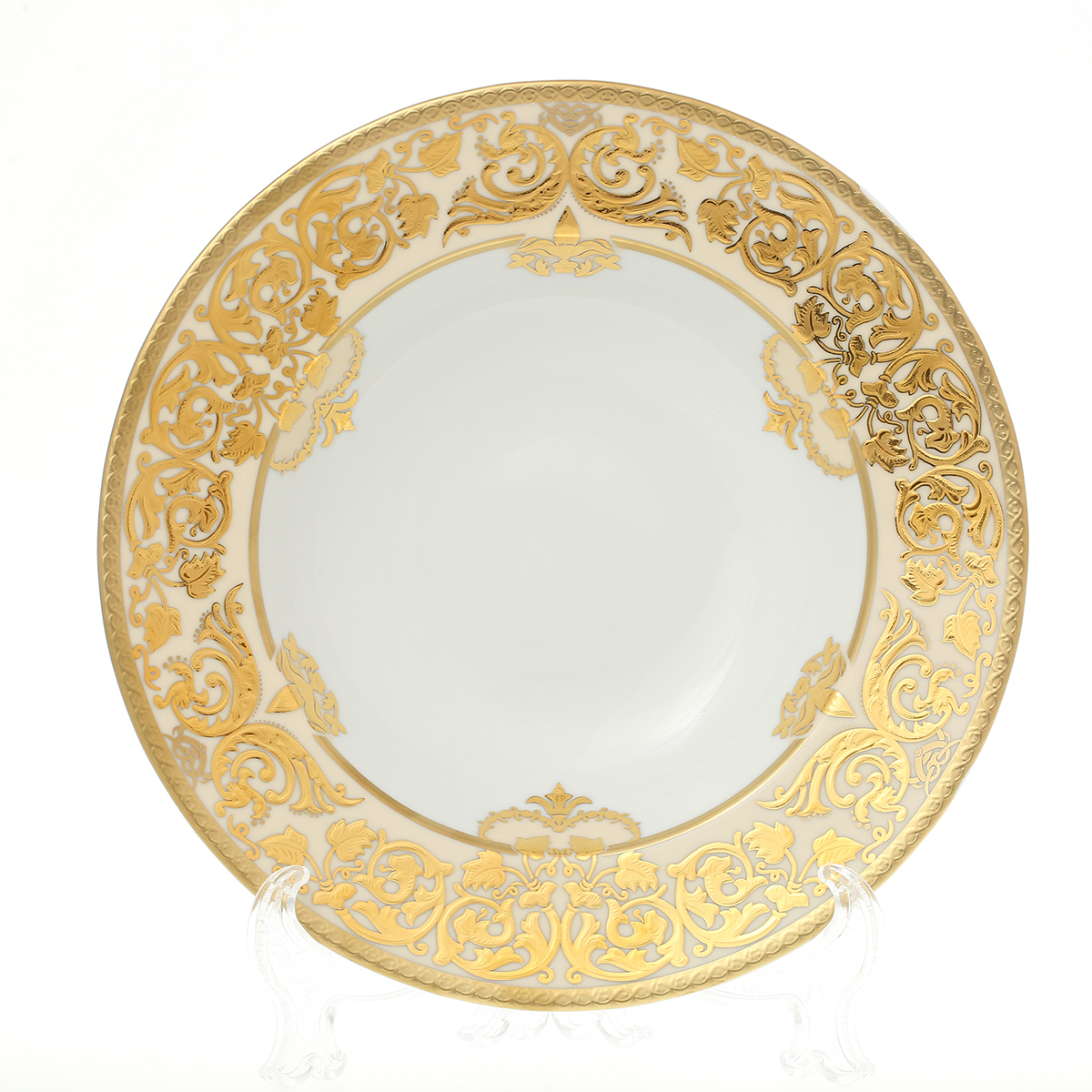 Набор тарелок глубоких Falkenporzellan Natalia creme gold 23,5 см(6 шт)
