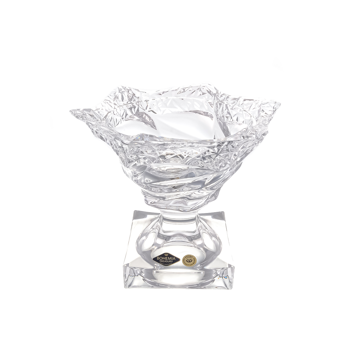 Конфетница с крышкой Flamenco Icecut Bohemia Treasury 25см 1