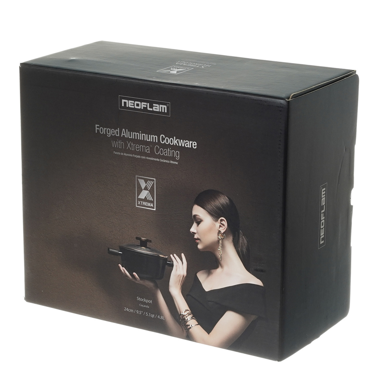 Кастрюля со стеклянной крышкой Neoflam Noblesse 4,8 л, 24 см (индукция) 7