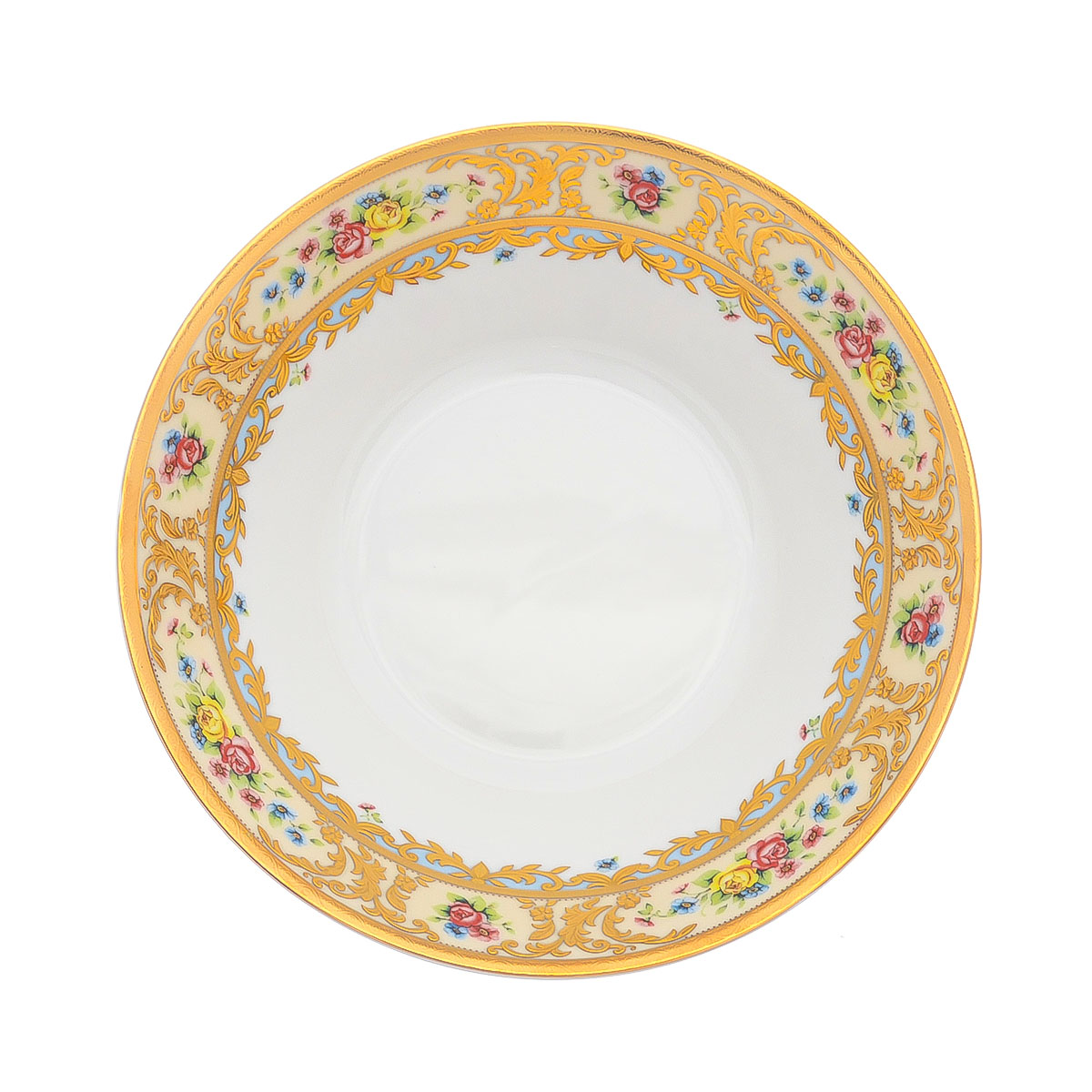 Фруктовница на ножке Falkenporzellan Vienna Creme Gold 24 см 4