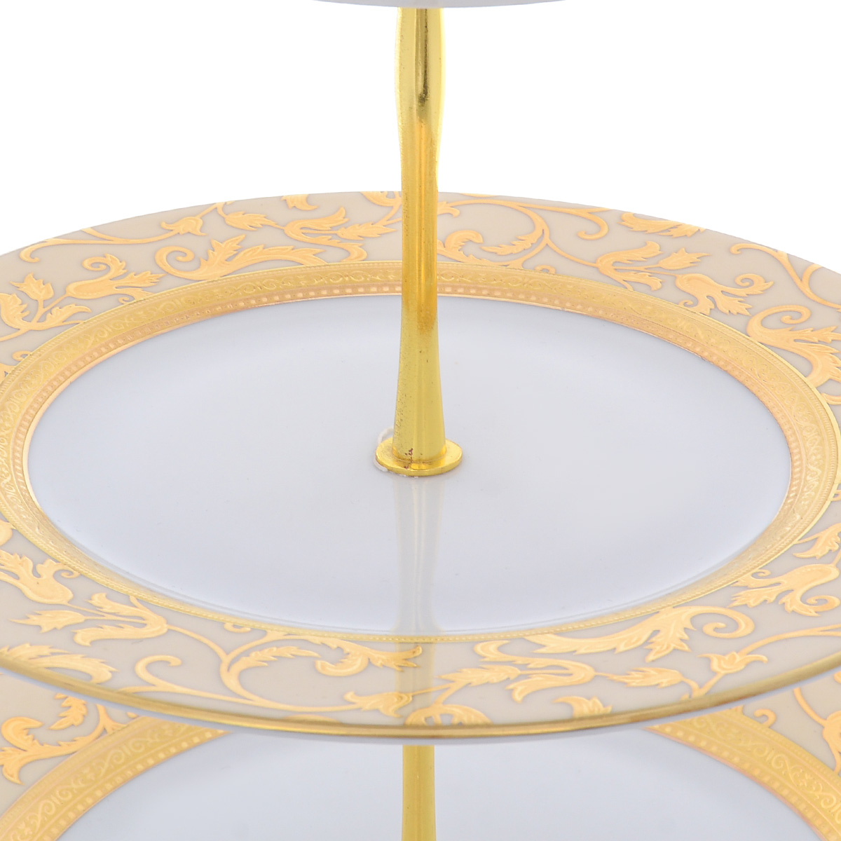 Этажерка (Горка) три яруса Falkenporzellan Tosca Creme Gold 2