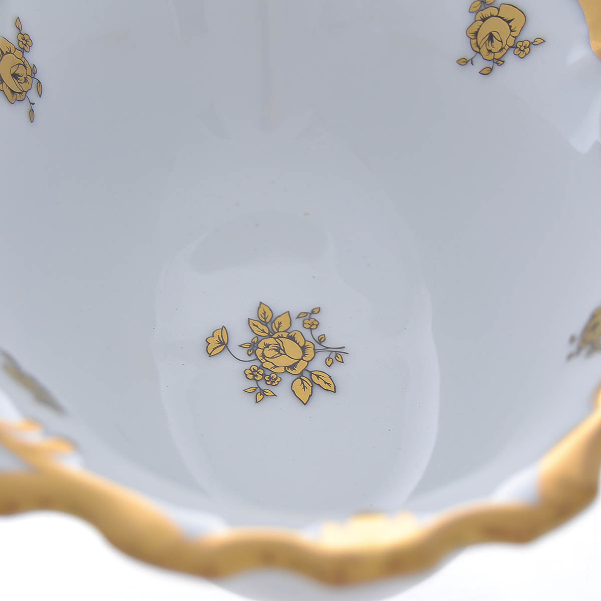 Икорница 2-я ярусная Queen's Crown Золотая роза 26 см 4
