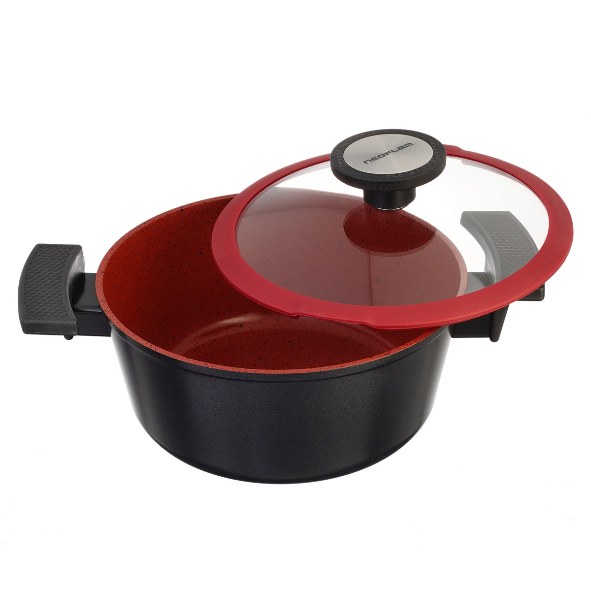 Кастрюля со стеклянной крышкой Neoflam De Chef 2,2 л, 20 см (индукция) 3