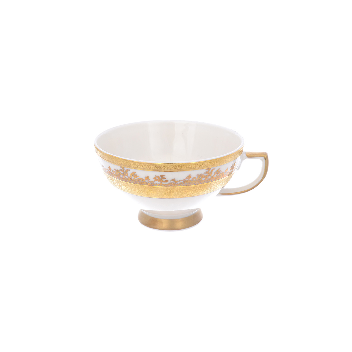 Набор чайных пар Falkenporzellan Cream Gold 220 мл (6 пар) 2