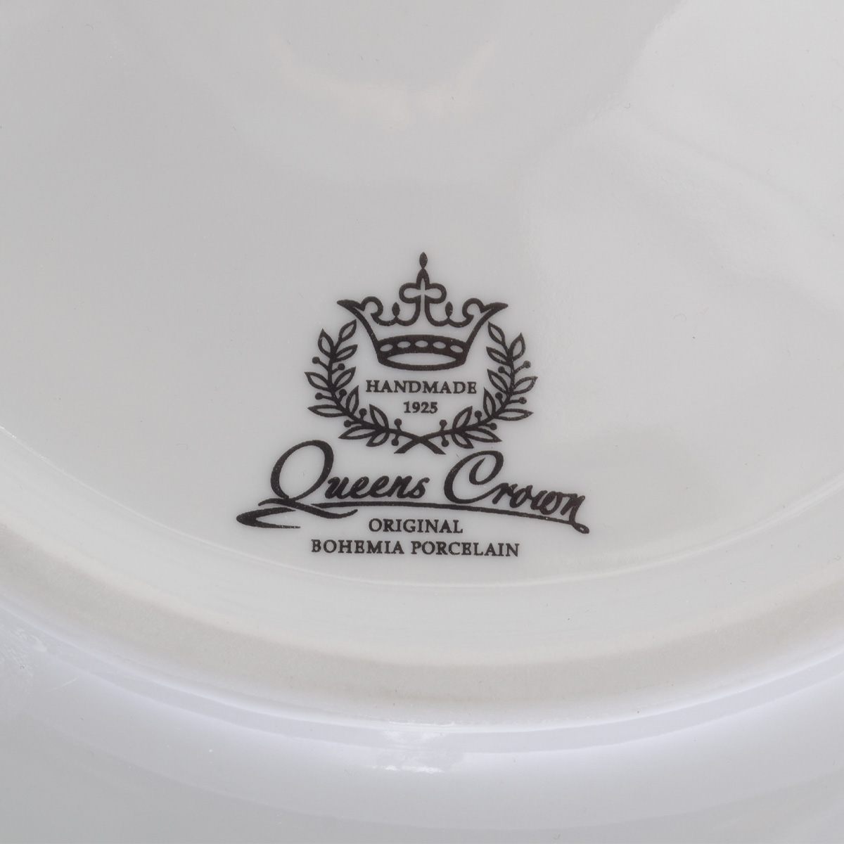 Блюдо овальное на ноге Queen's Crown Aristokrat Охота бежевая 36 см 7