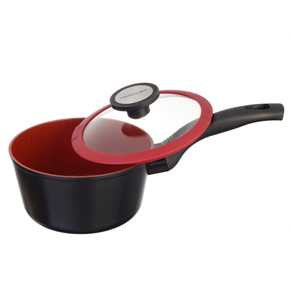 Ковш со стеклянной крышкой Neoflam De Chef 2 л, 18 см (индукция) 3